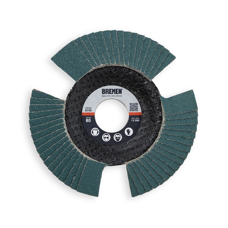 DISCO FLAP VISION BREMEN 4-1/2″ (ø115x22mm) ZIRCONIO – 080 [10 unid]