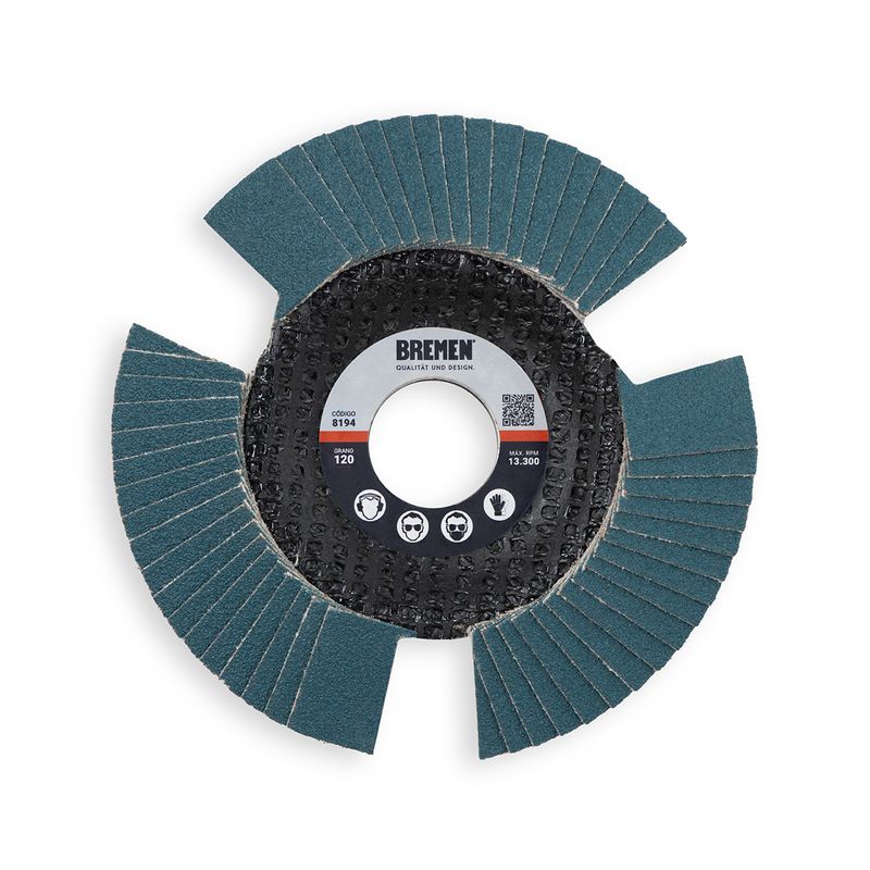 DISCO FLAP VISION BREMEN 4-1/2″ (ø115x22mm) ZIRCONIO – 120 [10 unid]