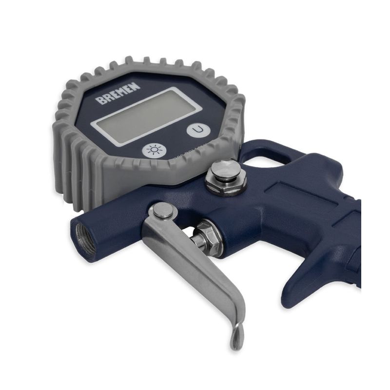 INFLADOR de NEUMATICOS con MANÓMETRO DIGITAL (PISTOLA) BREMEN®