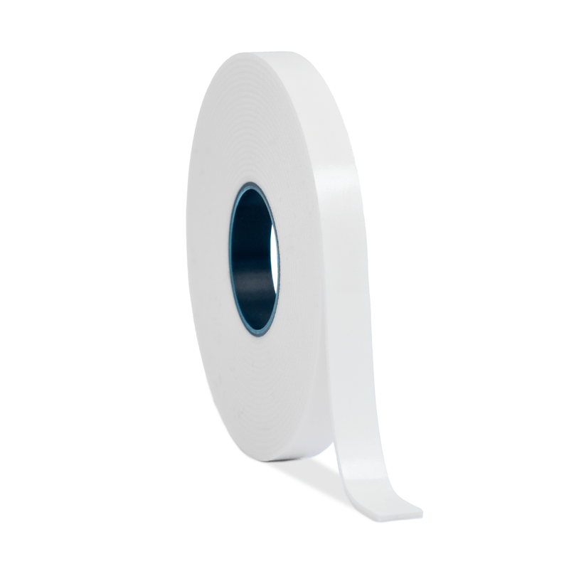 CINTA ADHESIVA DOBLE FAZ ESPUMADA 1,4mmX12mmX5m BREMEN® [Blanca] x 12 Unidades