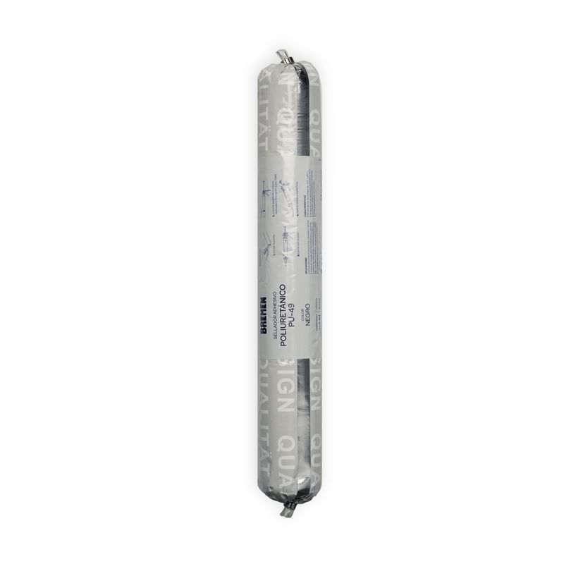 SEL. Sellador Adhesivo Poliuretánico PU-49 600ml [Negro] BREMEN® (Caja x 12 Uni)