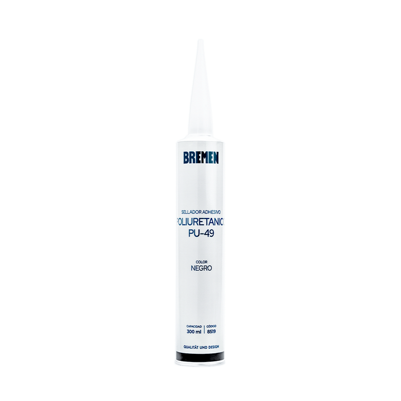 Silicona Poliuretanica 300ml [Negro] BREMEN® (Caja x 12 Uni)
