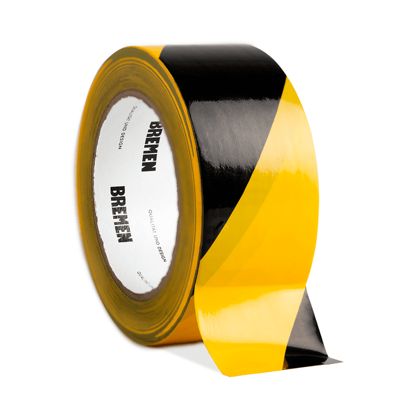 CINTA ADHESIVA DEMARCACION 0,15mmX48mmX30m BREMEN® [Amarilla y Negra]