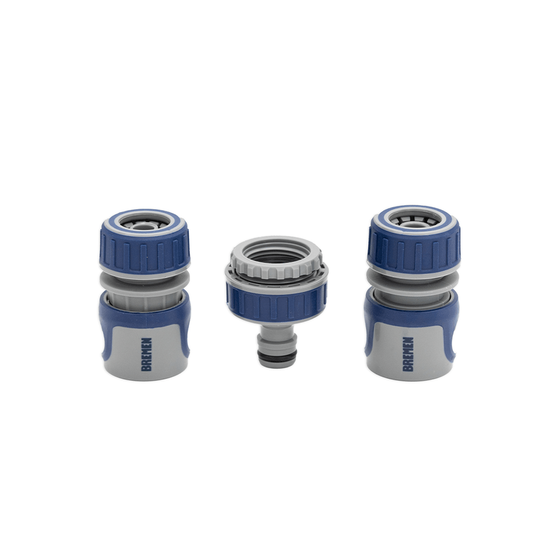 JARD. CONECTORES RAPIDOS PARA MANGUERAS DE 3/4″ EN KIT BREMEN®