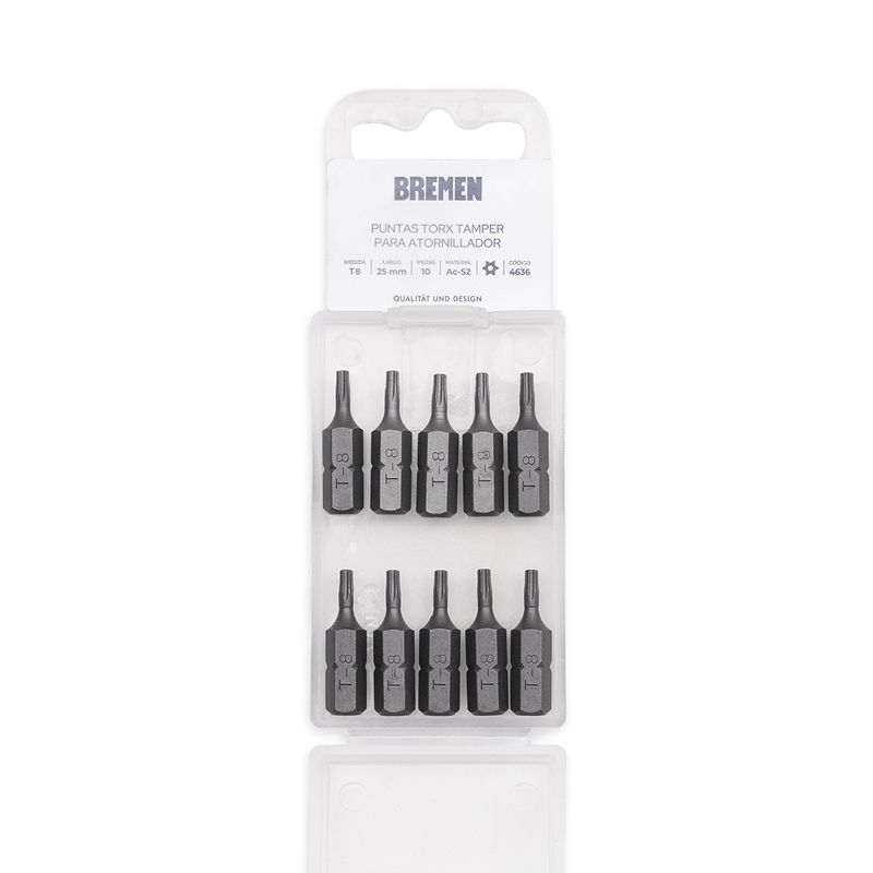Torx:Puntas Tamper T- 7 (L25mm) [10 unid]