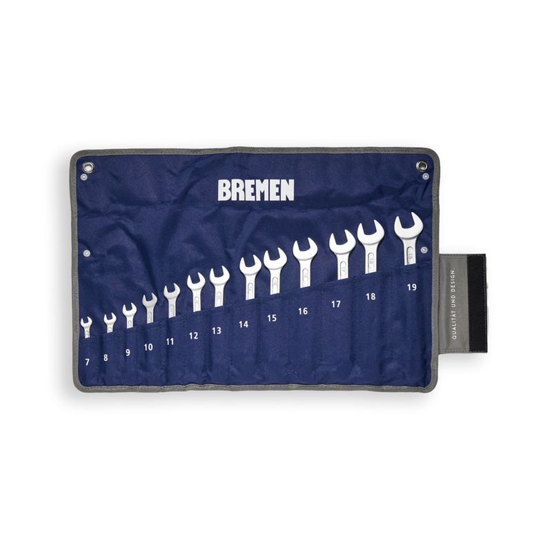 Llaves Combinadas en Jgo c/Estuche (7-19mm) [13 Llaves] BREMEN®